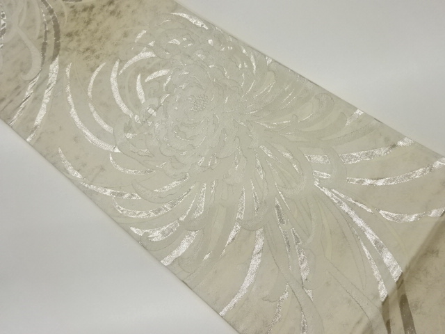 乱菊模様織出し袋帯